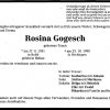 Tonch Rosina 1931-1998 Todesanzeige
